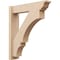 Ekena Millwork 6-in W x 26-in D x 30-in H Balboa Trad Rough Cedar Woodgrain TimberThane Outlooker, Primed Tan OUTUR060X26X30BOA04RCPR - alternate 1